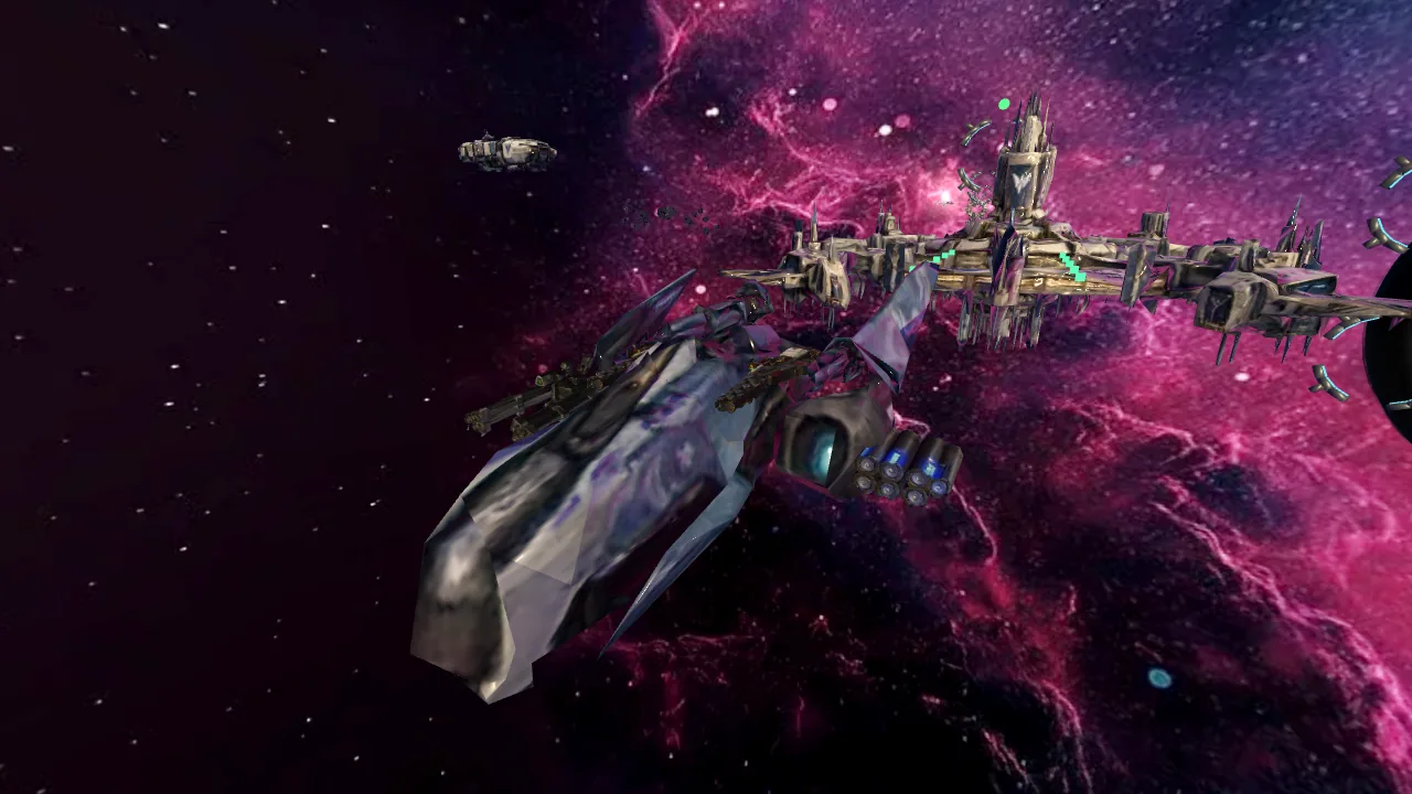 Rifles on the shoulder mounts, gatling and pod under the tips