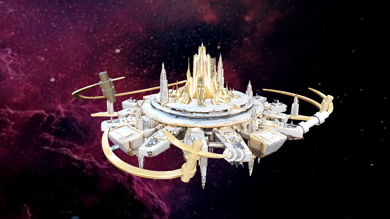 Radiant — Dawnchoir Shrine, in-game 3D station model
